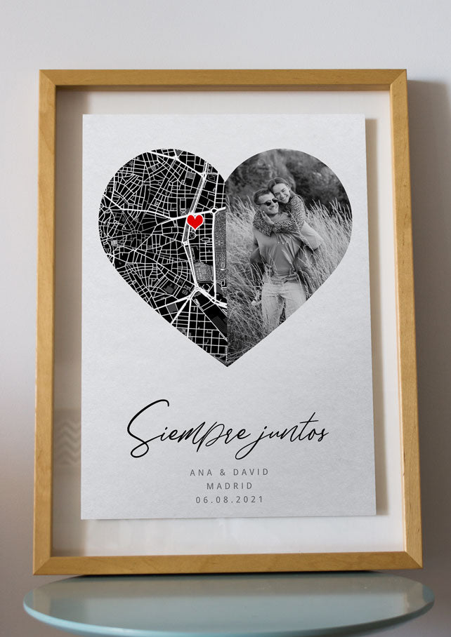 LÁMINA MAPA CORAZÓN IMÁGEN DIGITAL