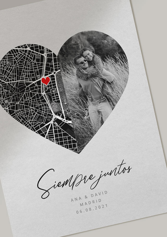 LÁMINA MAPA CORAZÓN IMÁGEN DIGITAL