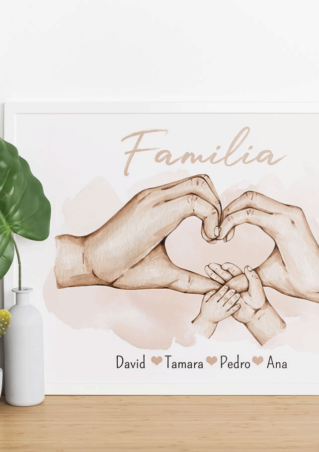 LÁMINA FAMILIA MANOS DIGITAL